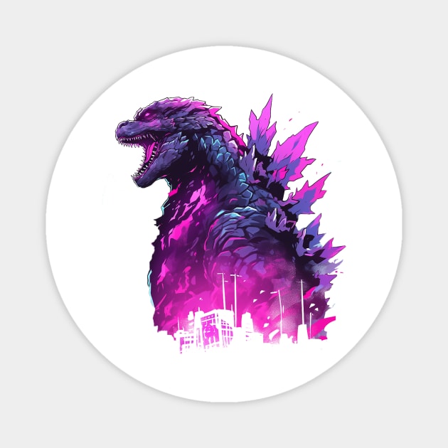 godzilla Magnet by piratesnow